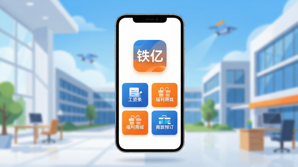 ��������Ϊһ�������������ִ��칫�����е������ֻ����ֻ���Ļ������ʾ�����ڡ�App�Ĳ�ɫͼ���������棬�����пɼ��������������������̳ǡ���������Ԥ���������Ĺ���ģ�鿨Ƭ�����ֲ����ֻ����С������黯����ҵ԰�������칹ͼ��������Ϊ��ƽ������廭�磬ɫ��������Ʒ�����������Ϊ����ϸ����ͻ������ͼ��ľ������Ӱ��Σ����ʸ���ɾ����޶���Ԫ�ء�