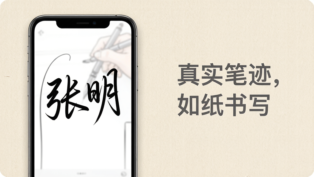 չʾ�ֵ�ǩAPP��дЧ���ĺ������ͼ������Ϊ�����һ��������д�Ĵ����ֻ�����Ļ��һ�������ĺ�ɫ��дǩ���������������γɣ��ʷ������������Ҳ��û�ɫ�����ע����ʵ�ʼ�����ֽ��д��������Ϊ��Լ����ɫ����ֽ���Ű�ɾ������ʸ��壬�޶���Ԫ��