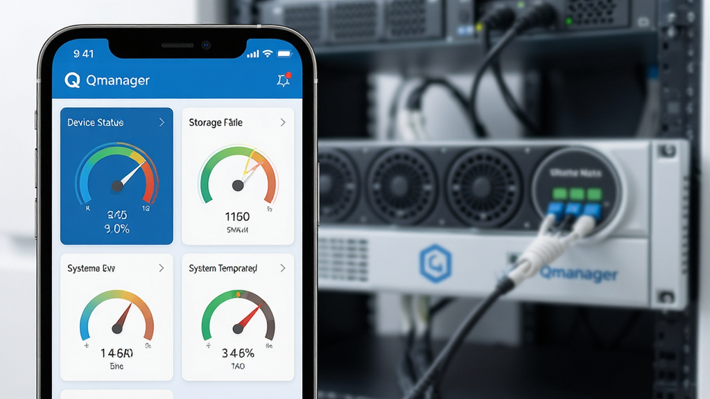 ���壺Qmanager����������һ̨�����е�����ͨNAS�豸�����֣�������ֻ���Ļ��д����Ļ����ʾQmanager����������壬�����豸״̬���洢������ϵͳ�¶ȵ��Ǳ�����Ϣ���Ҳ౳��Ϊģ���Ļ���ʽNASӲ�����Ű棺�ֻ����������ɼ���NAS�豸���ں��γɾ������ִ��Ƽ��С��ɾ�������������ɫ����ϸ�ڣ��ֻ���Ļ�ϵ�ͼ��ͼ������������ɫ�����������������͡����ʣ������壬ϸ�ڷḻ���ɾ����޶���Ԫ�ء�
