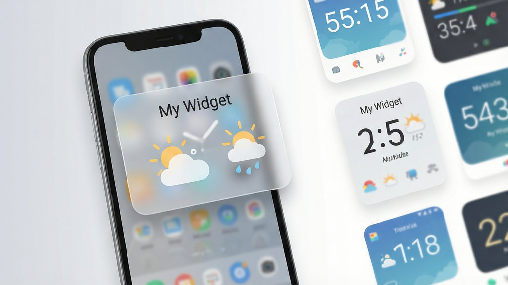 ���壺һ������My Widget�İ�׿�ֻ�����Ļ����������һ�����°�͸��������ʱ��С������������ʾ��My Widget����������̬����ͼ�ꣻ���֣��ֻ�λ�ڻ�������ƫ���Ҳ���������ɢ���ż�����ͬ����С������Կ�Ƭ��Ӫ��ƴ���У��Ű棺�������������ʱ�����ֲ����޳������壬�Ű��������£�����ִ���ƽ��UI��ƽ����͹�Ӱ���ɾ���ˬ��ϸ�ڣ������Ե��ϸ΢ë����Ч����������ǳ��ɫ�������棬�ײ�����΢�ĵ�Ӱ�����ʣ�8K��������Ⱦ���ɾ��޶���Ԫ�أ�������ˮӡ��