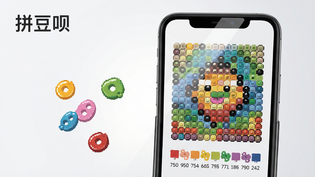 ���壺�ֻ���Ļչʾƴ����App���棬����������ʾһ��ɫ�����޵����ط�ƴ��ͼֽ��ͼֽ�·���ע����ɫ�š����֣��ֻ�λ�ڻ�������ƫ�ң�������״������ż��Ų�ɫƴ�����������Ͻ��С�ƴ���¡����ֱ�ʶ���Ű棺�����࣬����ͻ����������ͼ�α���Э������񣺱�ƽ��ʸ���廭���ɫ�����죬����Ϊǳ��ɫ���䡣ϸ�ڣ�ͼֽ�Ŵ���ʾ���ظ��ӱ�Ե��ƴ���������й����ʸУ���Ļ������Ȼ�����ʣ����壬�ɾ����޶���Ԫ�ء�