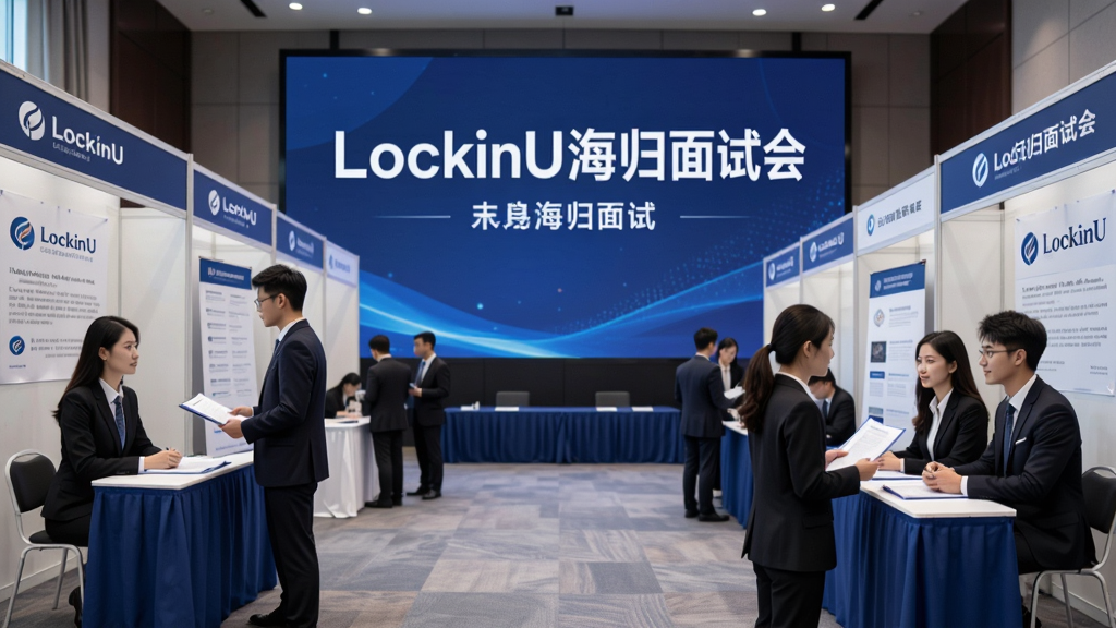 LockinU�������Ի�����ͼ������Ϊ��Ƹ���ֳ���������Ļ������ʾ��LockinU�������Իᡱ���������ְ�����ҵչλ����ְ�߽������棬�Ű���������רҵ����ϸ����ְҵװ�����ҵ��ʶ�����ʸ���ɾ����޶���Ԫ��