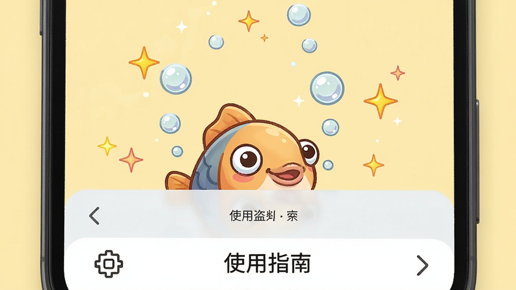 �ֻ���Ļ��д��һֻ��ͨ����������Ļ�ײ�̽��ͷ����Χ���������ǹ⣬�����Ǹɾ��Ĵ�ɫ�������·���ʾ���ò˵�ͼ�꣬���������������ͻ�����������ȣ��ɾ��޶���Ԫ�أ��������֡�ʹ��ָ�ϡ���
