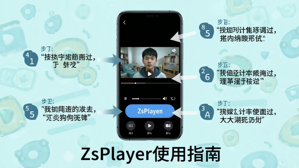 ���壺ZsPlayerʹ�ý̳̳������ֻ�������Ƶ���������˵�������֣��ֻ����У���Χ�в����������ֱ�ʶ���Ű棺�ײ��С�ZsPlayerʹ��ָ�ϡ���������񣺽�ѧ�������ǳɫ������ϸ�ڣ�ÿһ�����м�ͷָ�������ť�����ʣ����壬�ɾ��޶���Ԫ��