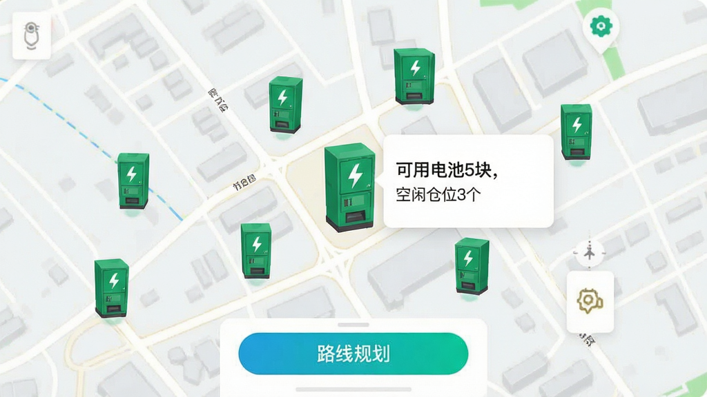 �˷䶯��App�Ļ����ͼ����ҳ�棬����Ϊ���нֵ���ͼ���ֲ������ɫ�����ͼ�꣬����һ�����嵯�����鿨Ƭ����ʾ�����õ��5�飬���в�λ3�����������ײ�Ϊ·�߹滮��ť���������ɫ����������ͼ��Ϣ�����׶���UI�����ѭ��ƽ����񣬻��ʾ�ϸ�����㼯���ڹ����Ϣ�뵼�������ϣ����ʸɾ��޶���Ԫ�ء�
