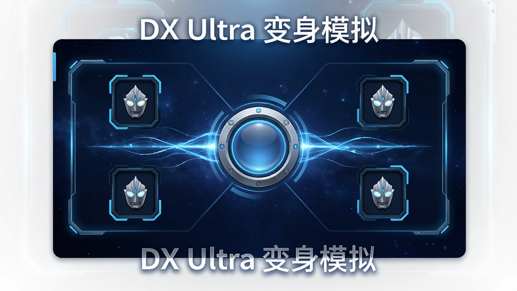 ���壺DX UltraӦ�ý���Ԥ��ͼ������������ʾ������������ģ����棬����Ϊ��������䣬���ֲ������ҶԳƵ���Կ���������Բ�ΰ�ť���Ű�ɾ����������Ϊ�Ƽ���UI��ƣ�ϸ�ڰ�������߿��������������������ʸ��壬�ɾ��޶���Ԫ�أ�ͼƬ�����ֱ�ע