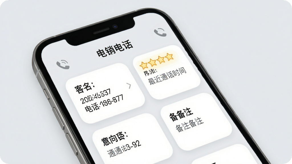 չʾ�������绰���ͻ�����ģ����ֻ���ͼ���ͼƬ����Ļ���Կ�Ƭʽ���ֳ��ֿͻ��������绰������ȼ����������Ǳ���������ͨ��ʱ���뱸ע���ݣ�����Ϊǳ��ɫ��ͽ��棬��ƬԲ�����������ˬ���������������ɶ���ͻ����Ч��ݵĿͻ��������飬���ʸɾ����޶����׺��