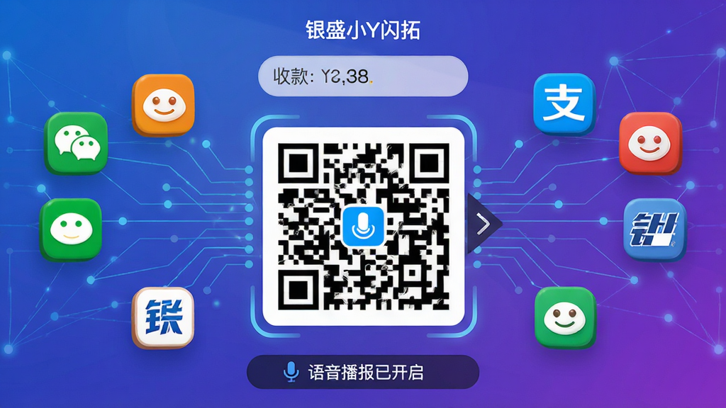 ���壺��ʢСY����APP�ۺ�֧�����棬չʾ���֧������ͼ�꣨΢�š�֧������������ָ��һ�������տ��롣���֣�����Ϊ�Ŵ�Ķ�̬�տ��ά�룬��Χ����֧��ƽ̨��ɫͼ�꣬�����������������������Ű棺ͼ��ԳƷֲ�����ά�������Ӿ����㣬�ײ��С����������ѿ�����״̬�����������Ƽ��磬����ɫ���䱳����ͼ�������ǿ��ϸ�ڣ���ά���Ϸ���ʾ����ʢСY���ء������������տ�������򡣻��ʣ�������Ⱦ��ϸ�ڷḻ���޶���Ԫ�ء�