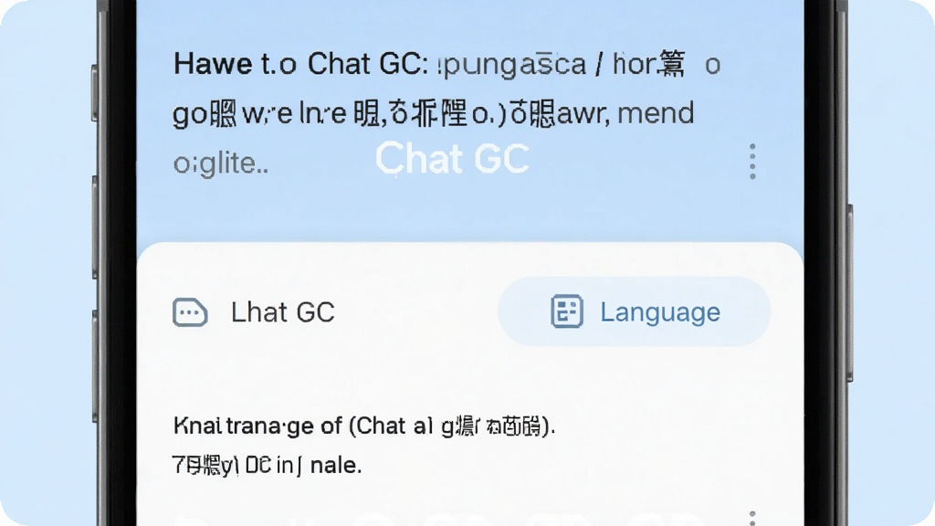 չʾChat GC���빦�ܽ��棬�ֻ���Ļ�Ϸ�Ϊԭ�ģ��·�Ϊ������������ѡ������������ǳ���������࣬ͻ����Chat GC��Ʒ�ƣ����ʸ��壬�ɾ��޶���Ԫ��