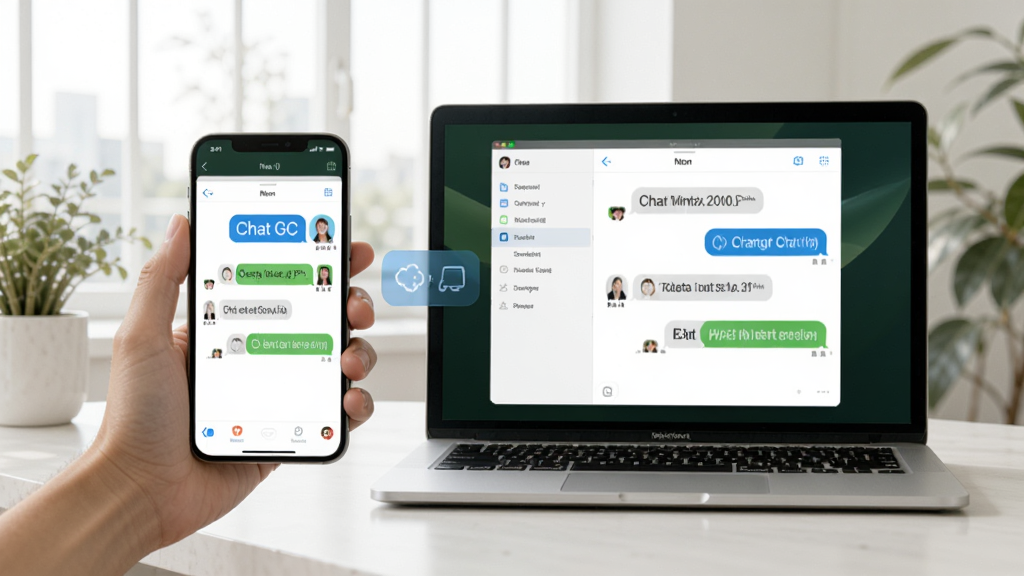 չʾChat GC���ֻ�����Զ�ͬ��ʹ�õĳ������ֻ��������Ļ����ʾͬһ������棬����������ͻ�����豸Эͬ�����ʸɾ����޶���Ԫ��