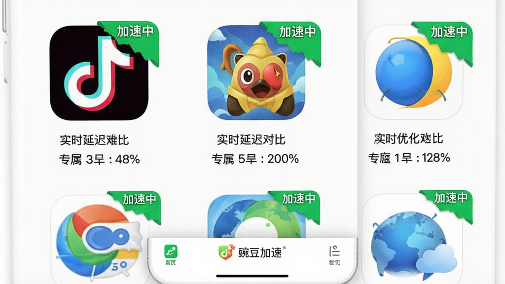 �㶹����APP�Ĺ����б�ҳ���ֻ���Ļ��չʾ���Ӧ��ͼ�꣨�綶������Ϸ�����������ÿ��ͼ�����ϽǴ��С������С���ɫ�Ǳ꣬�·���ʾ��Ӧ�õ�ʵʱ�ӳ����ݶԱȣ�����Ϊ�������е��б���ʽ�����Ϊ���Ĺ���չʾUI��ϸ�������֡�ר���Ż����Ĳ��컯���ƣ����ʸ��壬�ɾ��޶���Ԫ�أ��ײ����������С��㶹���١�Ʒ�Ʊ�ʶ