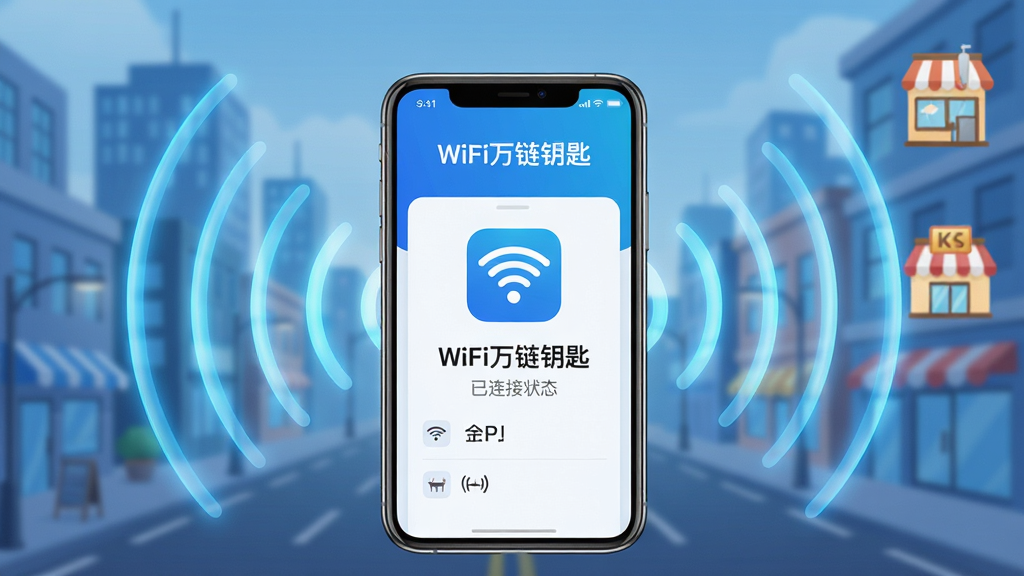 ���壺�ֻ���Ļ��ʾWiFi����Կ��APP���棬��Χ�������źŲ�����ɢ�����֣��ֻ����У����������ɼ����źŲ�����������ɢ���Ű棺������ˣ�ͻ��APP���ơ�WiFi����Կ�ס���������״̬������ִ��Ƽ��У���ɫϵɫ��������ͨ͸��ϸ�ڣ��źŲ��ƴ��з���Ч���������г��н־��Ͳ������̳�ͼ�ꡣ���ʣ�8K���壬�ɾ����޶���Ԫ�ء�