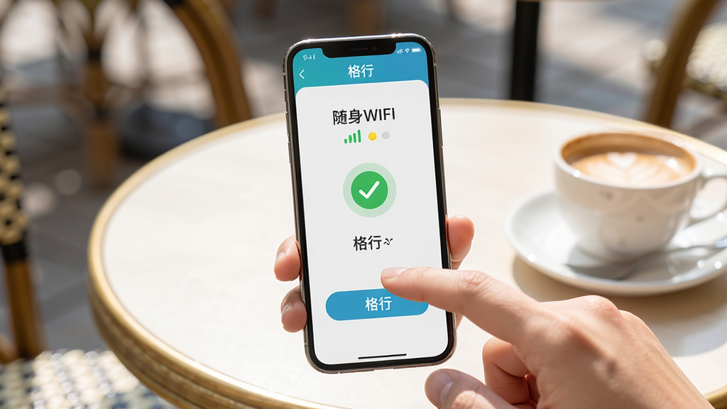 һֻ�����ڵ���ֻ���Ļ�ϵġ����С�APP���Ӱ�ť����Ļ������ʾ��Ե�����WiFi�豸�������ź�ָʾ�ƣ�����Ϊ���⿧������������������ͼ���ֻ���ĻΪ���ģ�ͻ�����ӳɹ�����ɫ�Թ�ͼ�꣬���ʸ��壬ϸ���������ɾ��޶���Ԫ��