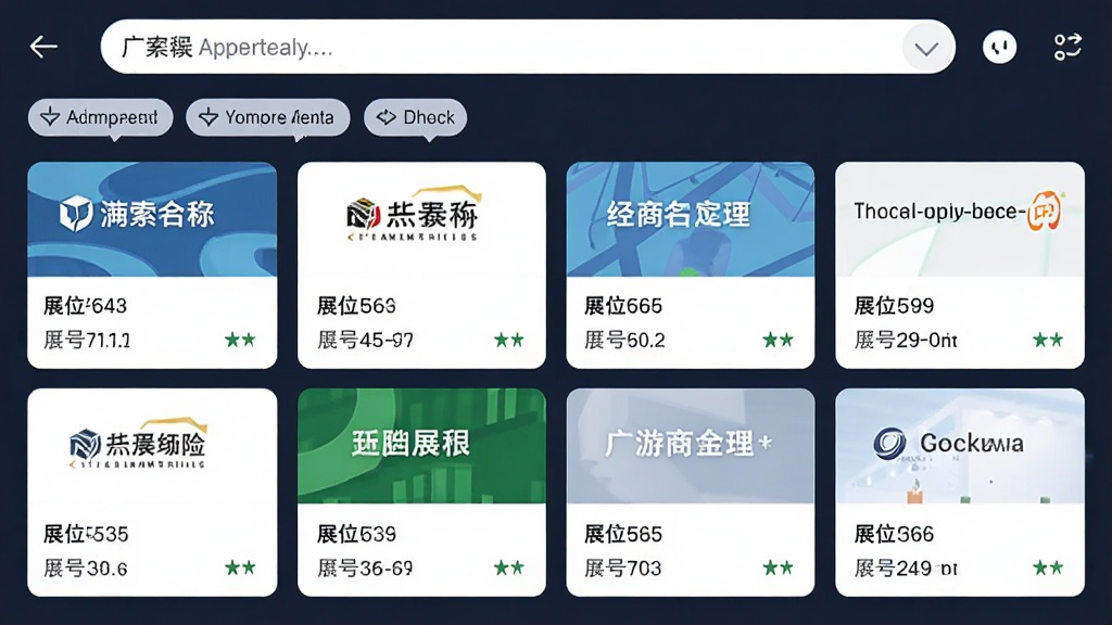 չʾ�㽻��APP�������ҳ�棬����Ϊչ���б���Ƭʽ���֣�ÿ�ſ�Ƭ����չ��������չλ�ţ��Ű����룬���������ϸ����ɸѡ��ǩ���������������ɾ��޶���Ԫ�ء�