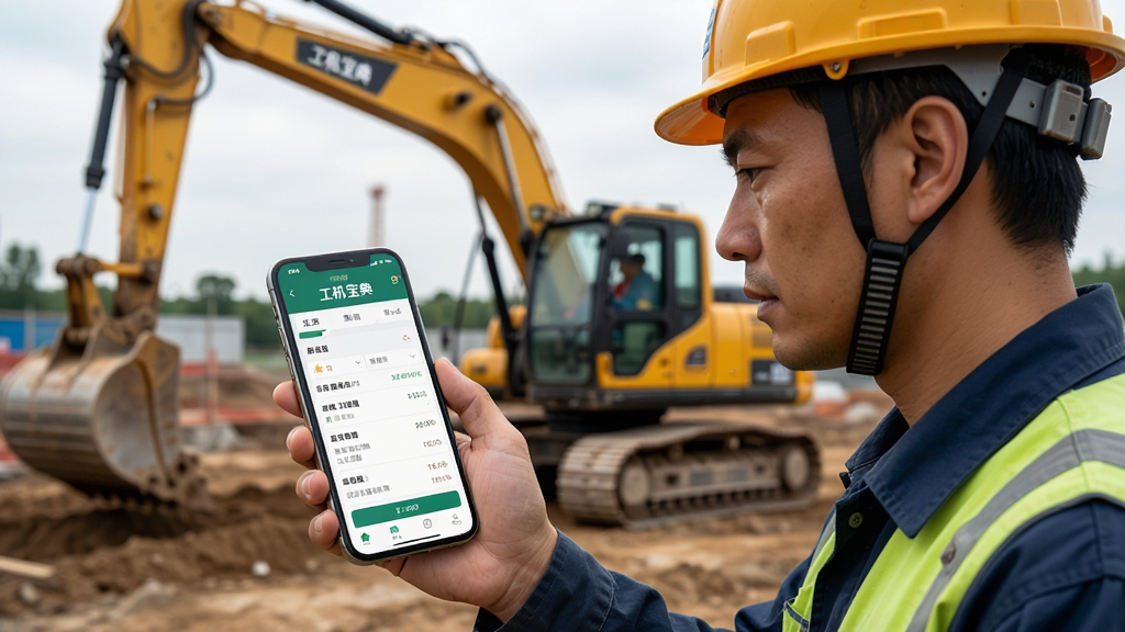 һ�Ź�������APP���ֻ��ϵ�ʹ�ó���ͼ������Ϊһλ����ʦ�ڹ����ֳ��ֳ��ֻ��鿴�豸��Ϣ���ֻ���Ļ��ʾ����������豸����ҳ���������ھ��ʩ���ֳ���������Ȼ�����ﶯ��רע�����дʵ��ϸ�ڷḻ�����ʸ��壬�޶���Ԫ�أ���Ļ����ʾ���������䡱APP����