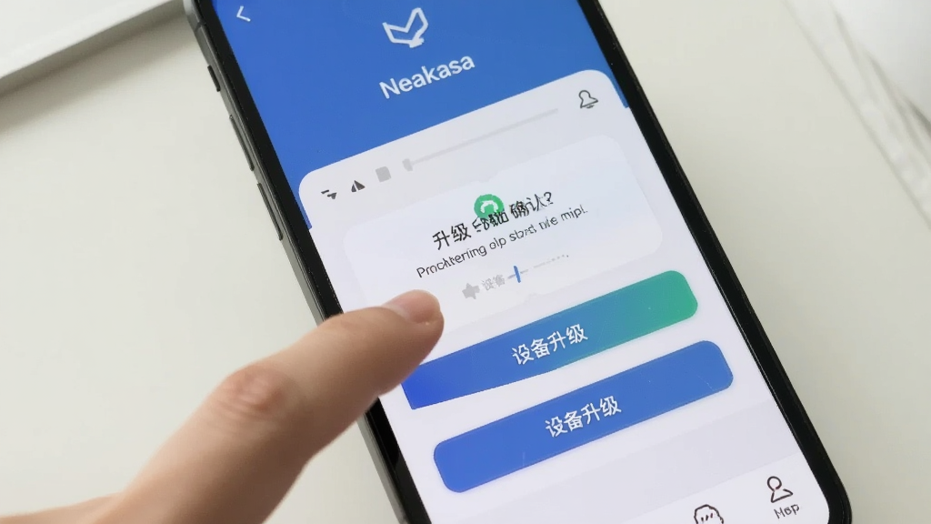 һ���ֻ�������дͼ����������ָ���ڵ��Neakasa App�ϵġ��豸��������ť����Ļ��������ȷ�϶Ի��򣬱�����ǳɫ���棬������������ͼ���������ʸɾ��޶���Ԫ�ء�