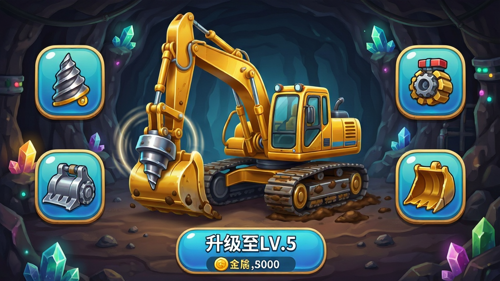 ���壺���ھ������ǡ���Ϸ�е��ھ���������档���֣�����������һ̨ͣ�ڿ��е��������ɫ�ھ������Χ�������ĸ�������ťͼ�꣨��ͷ�����桢�Ĵ������������Ű棺����ײ��С�������LV.5���İ�ť������ע�����������񣺿Ƽ����뿨ͨ��ϣ���ť����Բ�Ǹ߹���ơ�ϸ�ڣ��ھ��ϸ�ڷḻ����ͷ����ת�Ķ�����Ч���Ĵ����������ۼ���������ǽ�����з���Ŀ�ʯ��׺�����ʣ����廭�ʣ�ɫ�ʲ�η������޶���UI���š�