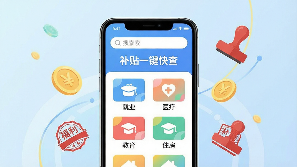 ��������Ϊһ�������������ֻ�����Ļ��������ʾ������һ����顱��APP���棬���涥�����������·�����������Ĳ�������ͼ�꣬�硰��ҵ����ҽ�ơ�����������ס���������岼�ֱ�ƽ����ɫ���������죬����Ϊ��͵Ľ���ǳ�����ֻ���Χ�����ż�����Һͺ�ɫӡ��Ԫ�أ�Ԣ�⸣���͹ٷ��ɿ���������Ϊ�ִ��Ƽ��в廭�����ʸɾ��������޶���Ԫ��
