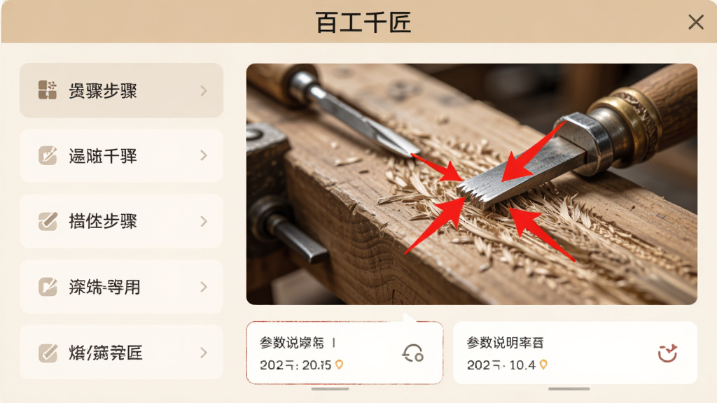 �ٹ�ǧ��app����ͼ��ҳ�棬����ǲ��������б����Ҳ�Ϊ����ϸ��ͼ��ͼ���ú�ɫ��ͷ��ע�ؼ��㣬�·��в���˵���򣬽����ɫΪǳ��ɫ�������С��ٹ�ǧ�������������Ű��࣬�Ӿ����ʣ�ϸ�ڷḻ�����ʸɾ���