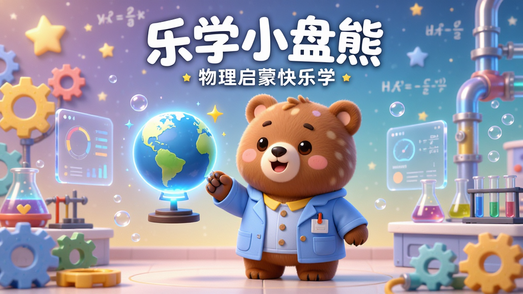 ��������ΪһֻԲ��ɰ��Ŀ�ͨС���ܣ�������ɫʵ�����վ��һ��������ɫ���ֺͷ���ܵ��Ķ�ͯ��ѧʵ�������룬��צ��ָ��һ�������ķ�������ǡ���������͵Ľ����ǿ�ǽ����׺�����Ǻ͹�ʽ���š����ֲ������Ĺ�ͼ��С����λ�ڻ���ƽ�ָ�㣬��Χ���ư�͸����������ʵ�����ġ��Ű������죬�����⡰��ѧС���ܡ���Բ�������ڻ��涥���������⡰�������ɿ���ѧ�������·������Ϊ3D��ͨ��Ⱦ��ɫ���������ͣ���Ӱ��͡�ϸ����ͻ���ܵ�ë���ʸС�ʵ������Ĳ��������Ư�������ݡ�����Ϊ8K���壬�ɾ��޶���Ԫ�ء�