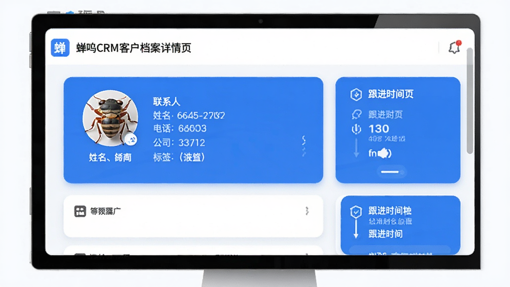 ����Ԥ��ͼ������CRM�ͻ���������ҳ��չʾ��ϵ��ͷ���������绰����˾����ǩ������ʱ�������Ϣ��Ƭ��������ÿ�Ƭʽ���֣�������ɫ��ͼ�꾫�£����ʸɾ����޶���Ԫ��