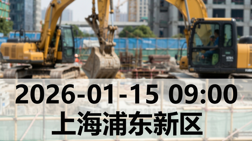 ���壺һ�Ŵ���׼ʱˮӡ���ˮӡ��ʵ����Ƭ��д����Ƭ������ʩ���ֳ���ˮӡ��ʾ��2026-01-15 09:00 �Ϻ��ֶ������������֣���Ƭ�������棬ˮӡλ�ڵײ����Ű棺ʱ����ص��������ʾ������Ϊ����Ӵ֡���񣺼�ʵ��Ӱ���ɫ����Ȼ��ϸ�ڣ�ˮӡ��͸�����ڵ����壬�ֳ������Ե�ʩ���豸�����ʣ��������ȣ��ɾ��޶���Ԫ�ء�