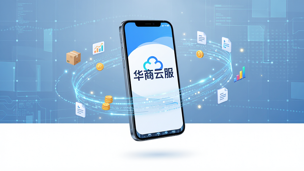 画面主体为一部悬浮在半空中的智能手机,屏幕正面清晰展示