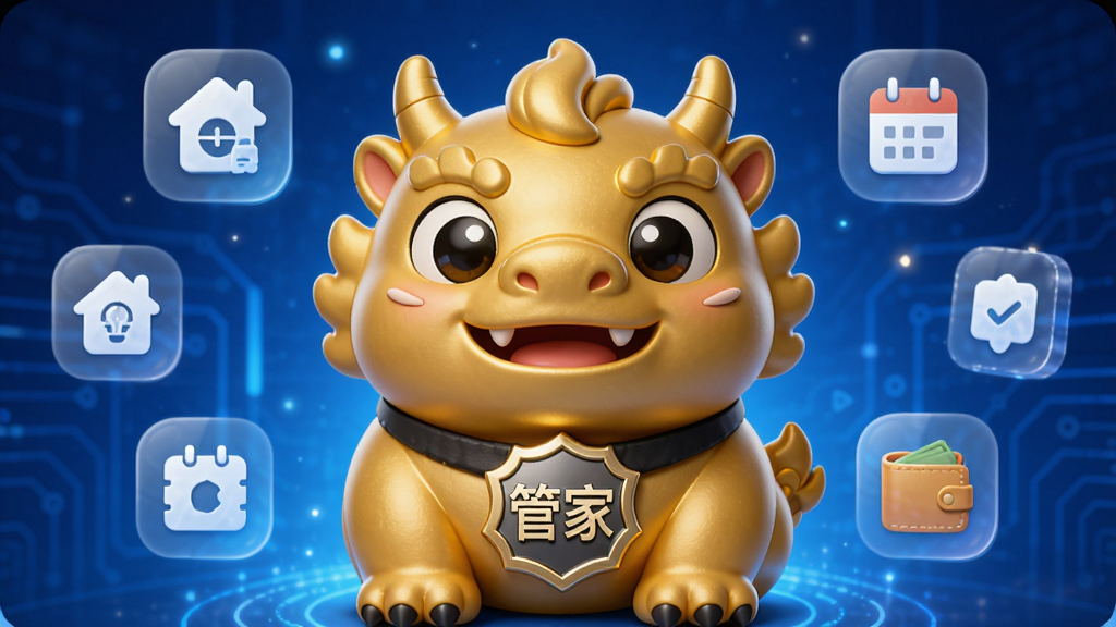 ��������ΪС�����ܼ�APP��3D����������һֻԲ��ɰ��Ľ�ɫ��������ǰ����Ŵ��С��ܼҡ����ֵĽ������£��������ý�����ɫ�Ƽ��й�Ч���������ĶԳƣ�������Χ���������ܼҾӡ�������Ǯ���Ȱ�͸������ͼ�꣬�����Ű�����������Ϊ�ִ���ƽ�������΢����ϸ�ڣ����ʸ��壬�ɾ����޶���Ԫ��