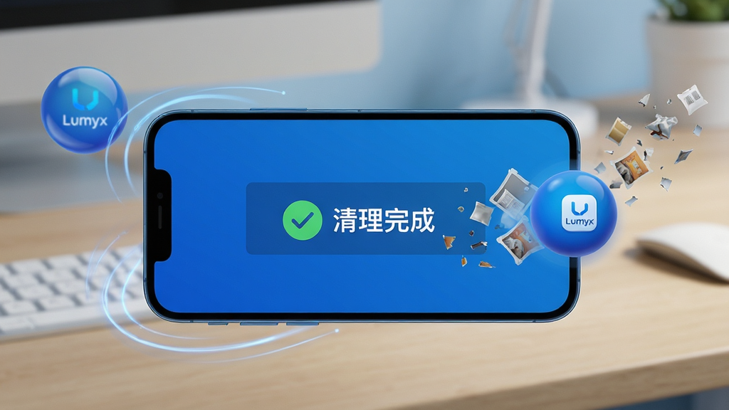 ���壺Lumyx�����������ֻ��ϵ�Ч��ͼ������Ϊ���棬��ʾ���������������������֣��ֻ�λ�ڻ������룬��Χ����΢���˶��켣���������������������Ű棺��Ļ����ʾ��������ɡ�����ɫ�Թ���ʾ���������������Ҳ��Ե����񣺶����������Ƽ�����ɫ����ϸ�ڣ������ļ���Ƭ����ʧ���Ӿ�Ч�������������Lumyx��Сͼ�ꡣ���ʣ���֡����Ⱦ���ɾ����޶���Ԫ�ء�