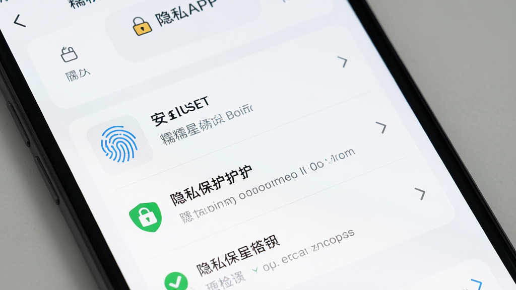 չʾŴ����APP����˽���ý��棬����Ϊ�ֻ���Ļ�еİ�ȫ����ѡ������б�ʽ���Ű��࣬�����ˬ��ϸ�ڰ���ָ����ͼ������˽������ʾ�������������ɾ��޶���Ԫ��