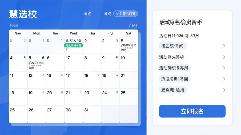 ͼƬ����Ϊ����ѡУ��������뱨��ȷ��ҳ��ĺϳ�ʾ��ͼ���������Ϊ���������Ҳ�Ϊ����鿨Ƭ���·�Ϊ��������������ť�������ˬ����ϸ�ڰ���ʱ��ص��ǩ������ɾ��޶���Ԫ�ء�