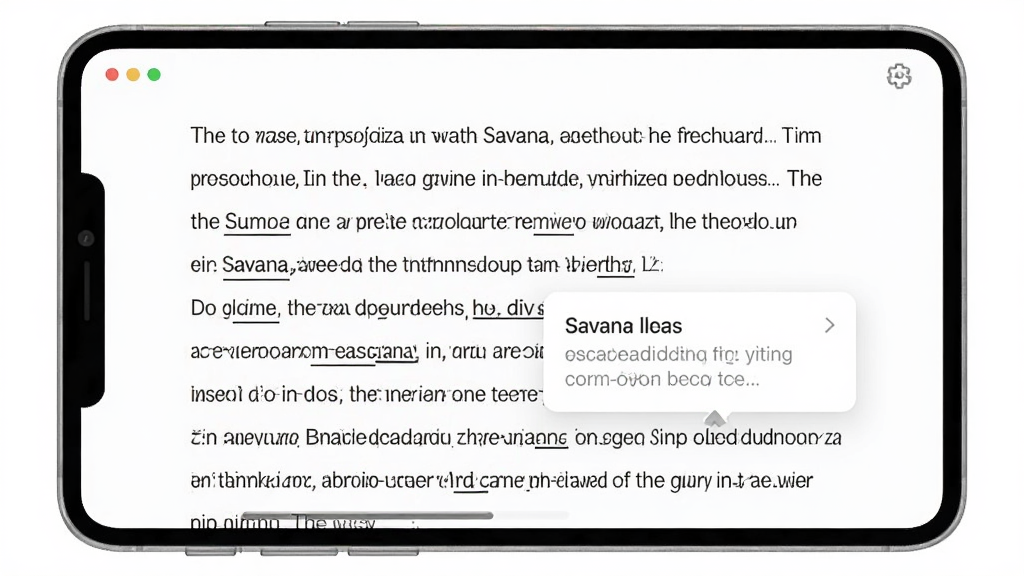 Savana�����������Ķ������Ķ�����ҳ��ʾ��ͼ����Ļ����ʾһƪӢ�����£����в��ֵ����·����»��߱�ǣ����һ�����ʺ󵯳��������忨Ƭ����������ˬ���Ű����ʣ������������޶���Ԫ��