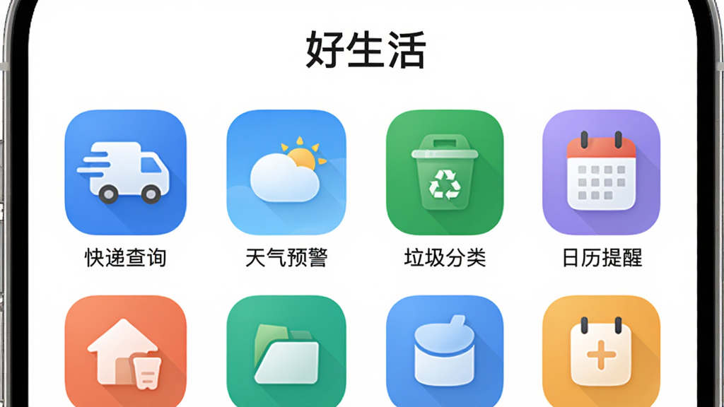 ���壺������APP�ġ�����ߡ����棬չʾ�������ͼ�ꡣ���֣�ͼ�����������У��Ϸ��С�������������Ű棺ͼ��Բ����ƣ���ɫ���졣��񣺼�Լ���죬����Ϊ��ɫ��ϸ�ڣ����߰�������ݲ�ѯ����������Ԥ���������������ࡱ�����������ѡ������ʣ��ɾ����޶���Ԫ�ء�