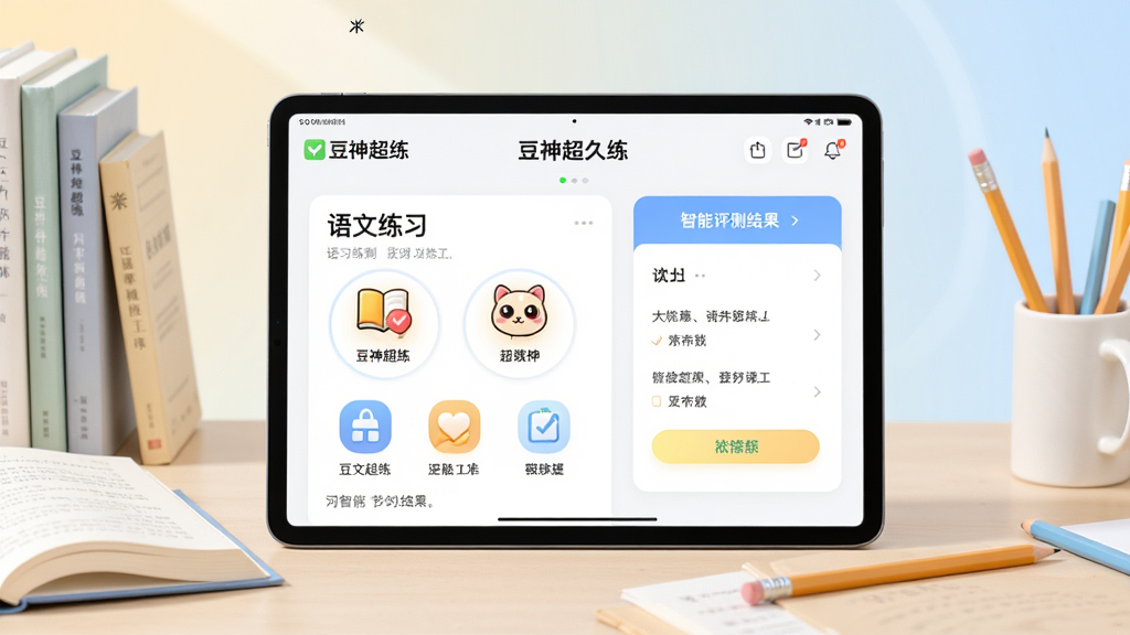 ���壺������APP����չʾ��ƽ���������ʾ������ϰ��Ŀ����������������Χ���鱾��Ǧ�ʵ�ѧϰԪ�ص�׺�����֣����й�ͼ���豸Ϊ�Ӿ����ģ���������ǳɫ���䡣�Ű棺��������չʾ������������������Ĺ���ͼ�ꡣ����ִ������Ƽ��磬�������á�ϸ�ڣ�����ɾ���ɫ����ͣ�ͻ��ѧϰ��Χ�����ʣ�������Ⱦ���޶���Ԫ�ء�