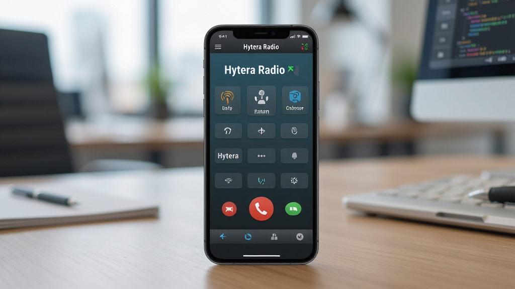 ��������Ϊһ��������Hytera RadioӦ�ý���������ֻ�����Ļ��������ʾ
