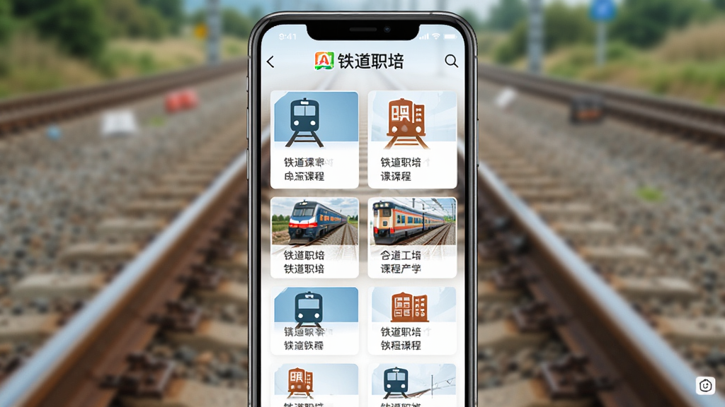 չʾ����ְ��APP�γ��б�ҳ����ֻ���ͼ����Ļ���������ж����·רҵ�γ̿�Ƭ��ÿ�ſ�Ƭ����ͼ����γ����ƣ�������ģ������·�����������������ͼ���У�ͻ��������ְ�ࡱƷ�Ʊ�ʶ�����ʸ��壬���ɾ����ࡣ