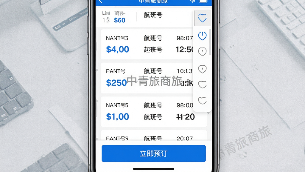 ���壺����������APP��Ԥ�����棬��Ļ����ʾ��Ʊ����������б��������۸񡢺���š���ʱ�䣬�ײ��С�����Ԥ������ť�����֣��ֻ��������У�����Ϊ����ɫ�����������Ű棺��Ϣ�������У��۸�����ɫ�Ӵ�����ͻ������񣺼������ע����Ϣ�����ȡ�ϸ�ڣ���Ļ���С����������á�Ӧ������ˮӡ���б�����״̬��һ����ɸѡ�˵������ʣ����壬�ɾ����޶���Ԫ�ء�