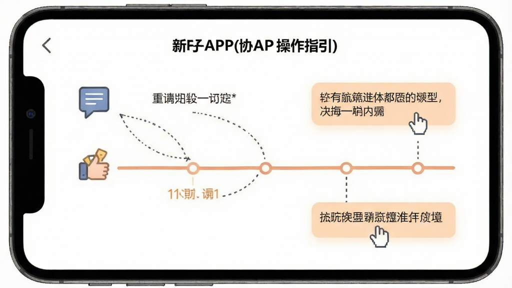 Э��APP�Ĳ���ָ�����棬��ʱ������ʽչʾЭ�̲��裬���Ϊͼ�꣬�Ҳ�Ϊ����˵��������Ϊ��ɫ������ǳ��ɫ������ʾ��������ֱ���׶����ʺ������û������ʸɾ����޶���Ԫ��