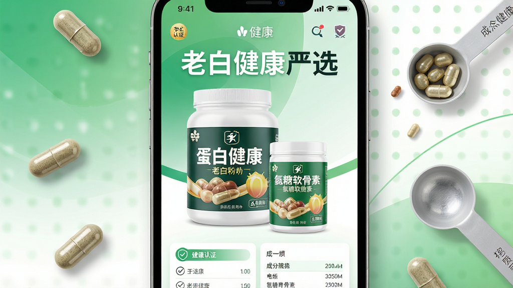 ����Ϊ�ϰ׽���APP��Ʒ����ҳ���棬��Ļ����չʾһ��׷۹����백������������ʵ��ͼ��������Ŀ��ʾ���ϰ׽�����ѡ��������Ϊ�ֻ�������ͼ����չʾ����Χ�����ż��Ž�����������Ϊ��׺�����ƫ��Ƽ���UI��ƣ��������ý���Ľ�����ɫ���ɫ��ϸ�ڰ�����Ʒ��֤��ʶ��ɷֱ�С�֣�������������������ɾ�������Ԫ�ء�