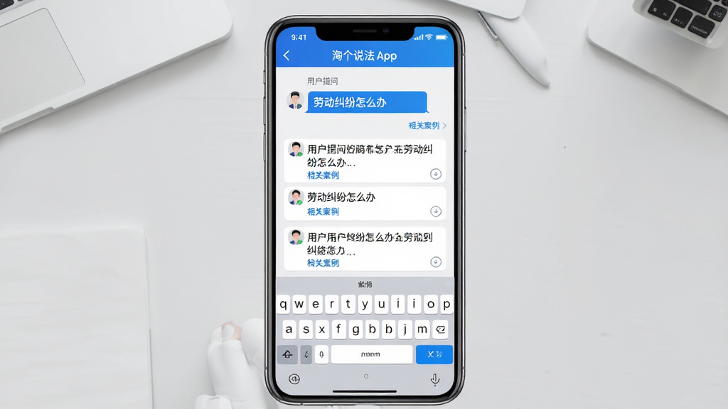 ���壺�Ը�˵��App�������ʴ���ҳ�棬��ʾ�û����ʡ��Ͷ�������ô�족��ϵͳ�ش��б������֣��ֻ�������ͼ���ڻ������룬����Ϊ����ɫ�������档�Ű棺�ʴ����������������ش����ݷ���չʾ����񣺼������磬��ɫ��ɫ����ͻ��רҵ�С�ϸ�ڣ���Ļ�пɼ�����������뷢�Ͱ�ť���ش������·��С���ذ��������ӡ����ʣ��������ȣ��ɾ����޶���Ԫ�ء�