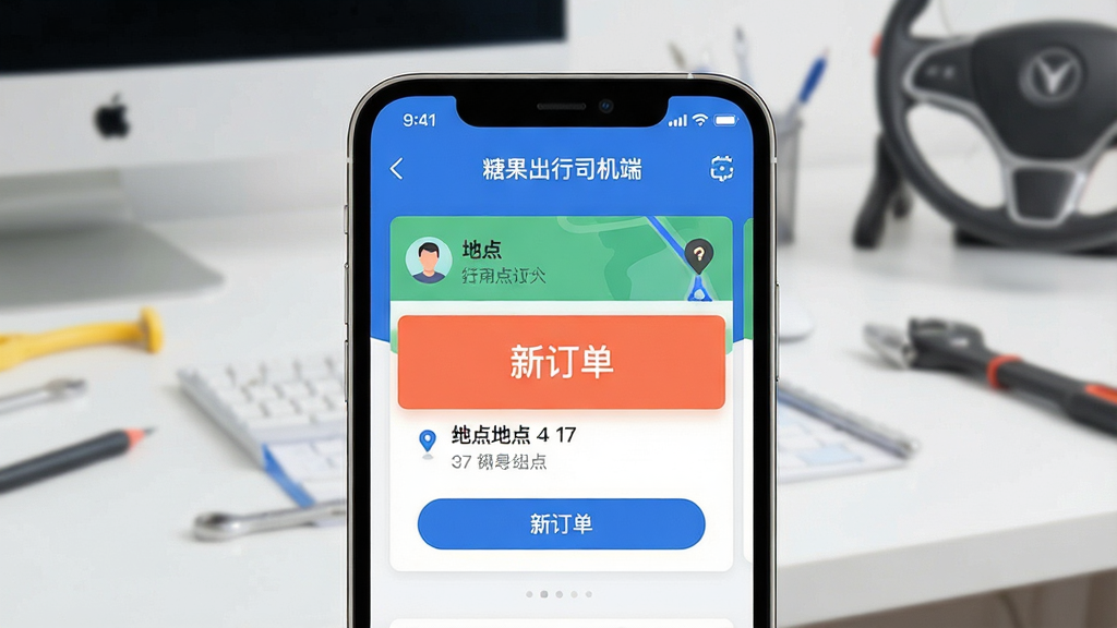 ���壺һ�������ֻ���Ļչʾ�ǹ�����˾����APP�ӵ����棬����������ʾ���¶�������ʾ�򡣲��֣��ֻ�λ�ڻ������룬����Ϊ���Ĺ���̨���Ű棺��Ļ�Ϸ���ʾ���ǹ�����˾���ˡ�������������Ϣ�����ɶ�����񣺱�ƽ��UI��ƣ�ɫ��������ϸ�ڣ�������Ƭ����ʾ����յ���Ϣ��������ť������ʾ�����ʣ����壬�ɾ����޶���Ԫ�ء�