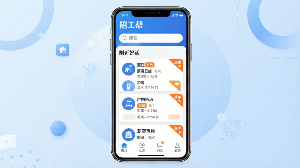 ���壺�����ֻ���Ļչʾ���й��App�����棬���涥���С��й��Ʒ�Ʊ�ʶ�����������в�Ϊ�������û�б���Ƭ����Ƭ��ʾ����ͼ�ꡢн���ս��ǩ�������뷢��ʱ�䣬�ײ�Ϊ��������������ҳ������Դ������Ϣ�����ҵġ��ĸ�ͼ�ꡣ���֣��ֻ����У�����Ϊǳ��ɫ���䣬���м���Բ�μ���װ�Σ�ͻ���������ݡ��Ű棺��Ƭʽ���֣����������ɶ������׺���������ɾ��޶���Ԫ�ء���񣺱�ƽ����ƣ��ִ��Ƽ��У�ɫ��������Ϊ�������Գ�ɫǿ����ť��ϸ�ڣ���Դ��Ƭ���С����С��������С�С�Ǳ꣬��Ļ����ϸ΢���󣬻��ʸ��壬�ɾ��޶���Ԫ�ء�