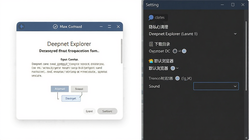 Deepnet Explorer �������װ�����ò�������ʾ��ͼ�������Ϊ���������֣����Ϊ��װ�򵼴��ڣ��Ҳ�Ϊ������壬������˽����������Ŀ¼��Ĭ���������ѡ����岼������������࣬���ʸɾ����޶���Ԫ��