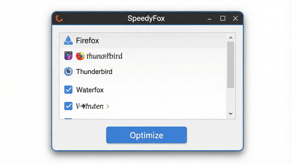һ�Ÿɾ�������������չʾͼ������������ SpeedyFox �����ڣ����ڱ���д�� 