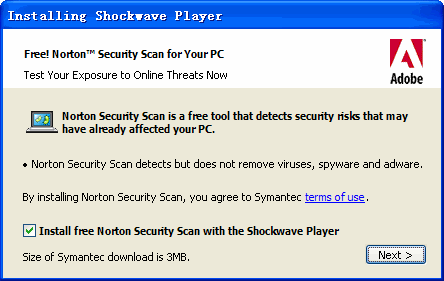 Shockwave PlayerAdobe Shockwave Player��ͼ
