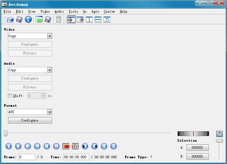 Avidemux��Ƶ�������߽�ͼ
