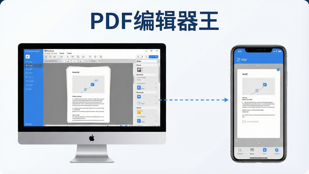 һ��չʾPDF�༭�����ڵ��Ժ��ֻ�˫�����еĶԱ�ͼ������ǵ�����Ļ��ʾ�����������棬�Ҳ����ֻ���Ļ��ʾ�ƶ��˼򻯽��棬�����豸֮�����������ӣ����涥���С�PDF�༭���������֣���������Ƽ��У���ɫ�����׻�Ϊ����ϸ�����������ʸɾ����޶���Ԫ��