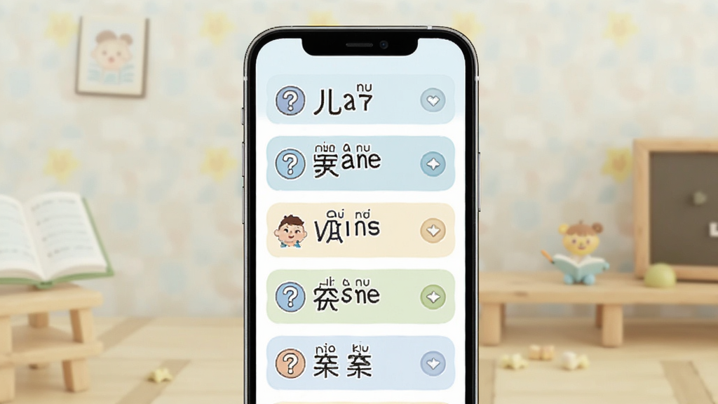 儿童古诗拼音版用户问答界面展示,主体为手机屏幕内常见问题列表,布局为纵向排列,排版清晰,风格为简约儿童教育风,细节包括问号图标、答案展开箭头、柔和的背景色,画质高清,干净,无多余元素