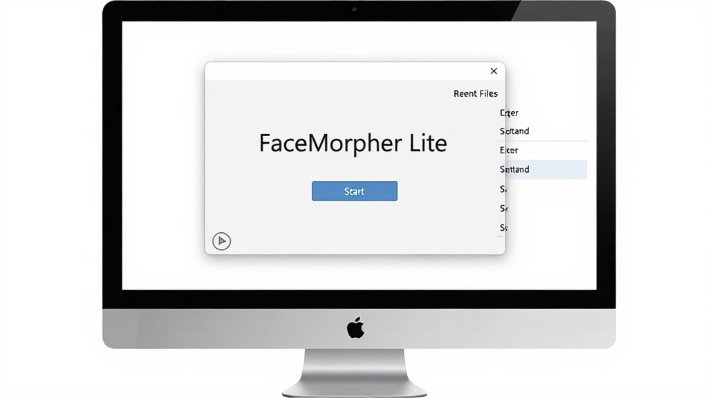 FaceMorpher Lite ���������������������壬�����ǵ�����Ļ����ʾ������ӭ���棬����Ϊ���д��ڣ��Ű���ˬ�����Ϊ��������UI��ϸ�ڰ�����FaceMorpher Lite����������ʼ��ť������ļ��б��������������ɾ����޶���Ԫ��