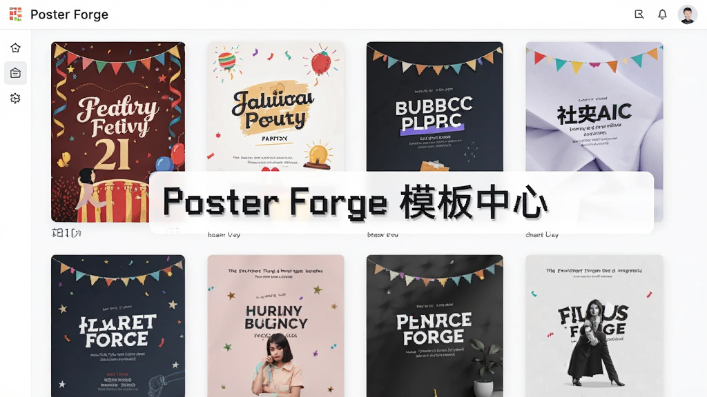 չʾ Poster Forge ģ���������ͼ�����������������Ŷ��ַ��ĺ�������ͼ������������䡢��ҵ�������罻ý��������𣬽���������������������ͼƬ�д��� ��Poster Forge ģ�����ġ� �������ɾ��޶���Ԫ��